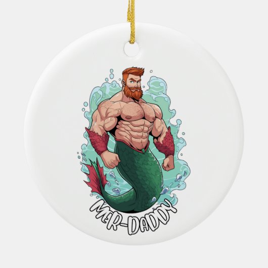 Merman Ornament - Mer-Daddy (Achterkant)