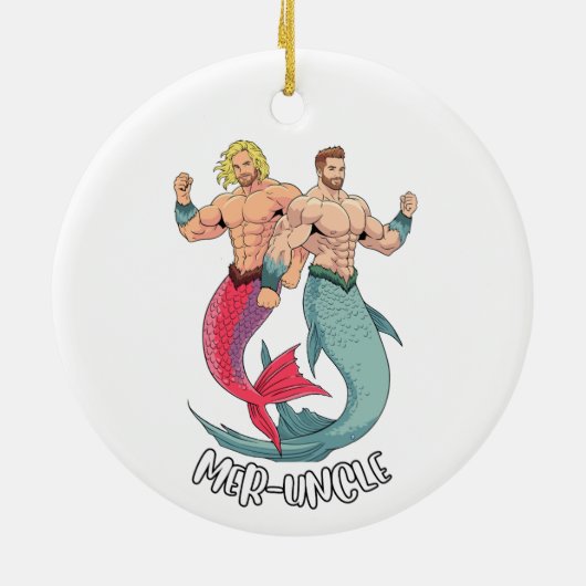 Merman Ornament - Mer-Uncle (Achterkant)