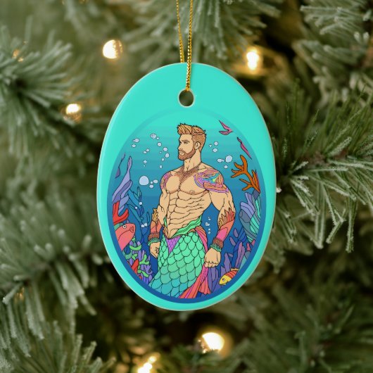 Merman Ornament - Merman Abs (Boom)