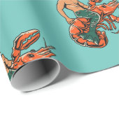Merman Riding Lobster Cadeaupapier (Rol Hoek)