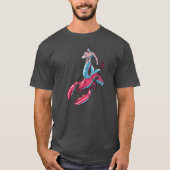 Merman Riding Lobster T-Shirt (Voorkant)