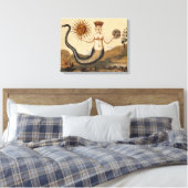 Merman Sun en Moon Canvas Afdruk (Insitu (Slaapkamer))