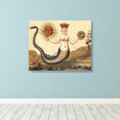 Merman Sun en Moon Canvas Afdruk (Insitu (Houten vloer))