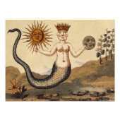 Merman Sun en Moon Foto Afdruk (Voorkant)