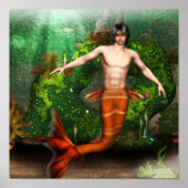 Merman Swimming Poster (Voorkant)