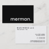 Merman. Visitekaartje (Voorkant / Achterkant)
