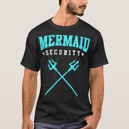 Merman Zeemeermin Beveiliging _2 T-shirt (Voorkant)