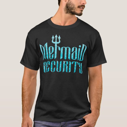 Merman Zeemeermin Beveiliging _8 T-shirt (Voorkant)