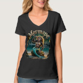 Mermape Fotografisch Combo Creature Grappig T-shirt (Voorkant)