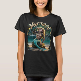 Mermape Fotografisch Combo Creature Grappig T-shirt
