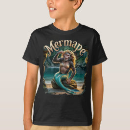 Mermape Fotografisch Combo Creature Grappig T-shirt