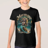 Mermape Fotografisch Combo Creature Grappig Tri-Blend Shirt (Voorkant)