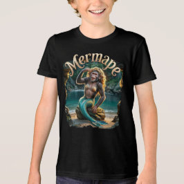 Mermape Fotografisch Combo Creature Grappig Tri-Blend Shirt