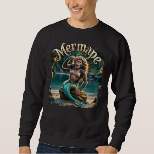 Mermape Fotografisch Combo Creature Grappig Trui