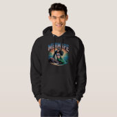 Mermape Illustratie Combo Creature Grappig Hoodie (Voorkant volledig)