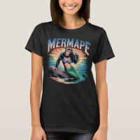 Mermape Illustratie Combo Creature Grappig