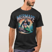 Mermape Illustratie Combo Creature Grappig T-shirt (Voorkant)