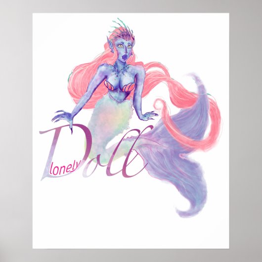 MerMay Patel Mermaid Poster (Voorkant)