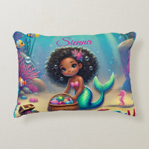 Mermazing Black / Mixed Heritage Accent Pillow Kussen
