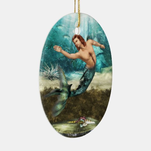 Mermen Ornaments Keramisch Ornament (Rechts)