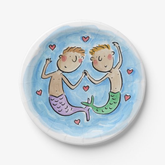 Mermen Papieren Bordje (Voorkant)