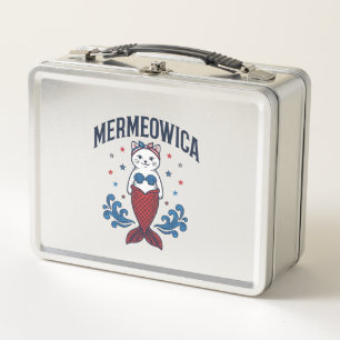 Mermeowica Patriottische Kat Meermin Shirt Ontwerp