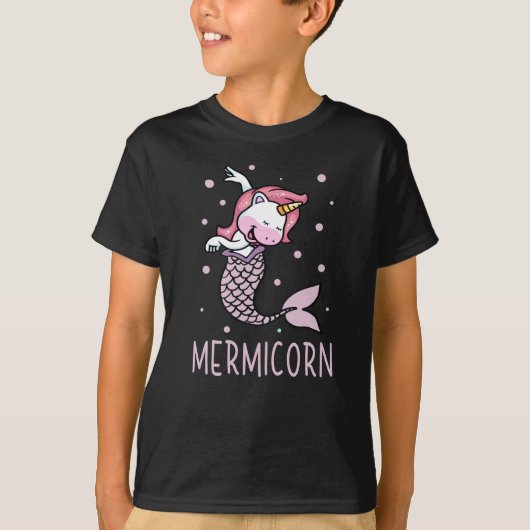 Mermicorn Unicorn Mermaid Mythical Creater T-shirt (Voorkant)