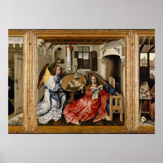 Merode-altaarstuk van Robert Campin Poster (Voorkant)