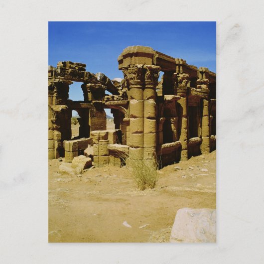 Meroïtische kiosk briefkaart (Voorkant)