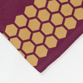 Merovingian Fleur-de-lis en Royal Bee Fleece Deken (Hoek)