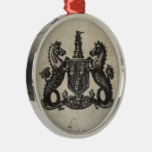 Merpaarden Metalen Ornament (Rechts)