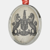Merpaarden Metalen Ornament (Links)