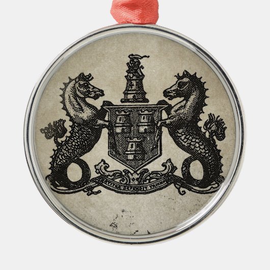 Merpaarden Metalen Ornament (Voorkant)