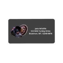 Merriam Wild Turkey Address Label