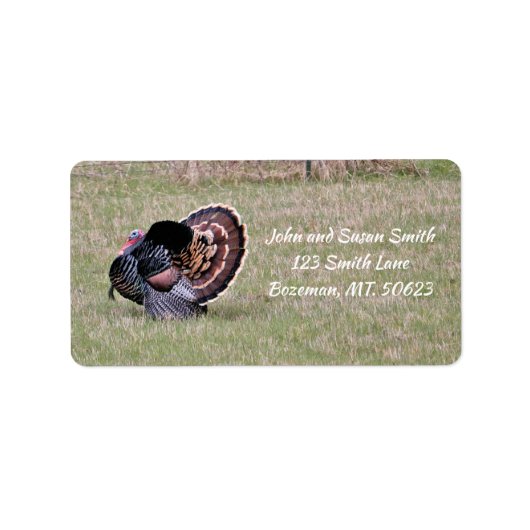 Merriam Wild Turkey Address Label (Voorkant)