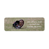 Merriam Wild Turkey Return Address Label (Voorkant)