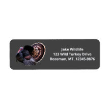 Merriam Wild Turkey Return Address Label