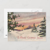  Merrie Christmas briefkaart (Voorkant / Achterkant)