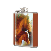 merrie en pony kolf heupfles (Links)