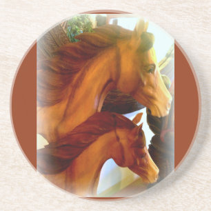 merrie en pony onderzetters