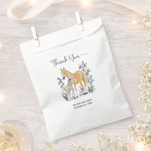 Merrie en veulen generiek | bedankzakje (Geknipt)