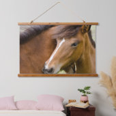 Merrie en veulen hangend wandkleed (Slaapkamer)