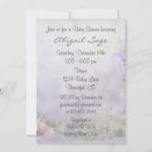  merrie en veulen silhouet Baby shower uitnodigen Kaart (Achterkant)