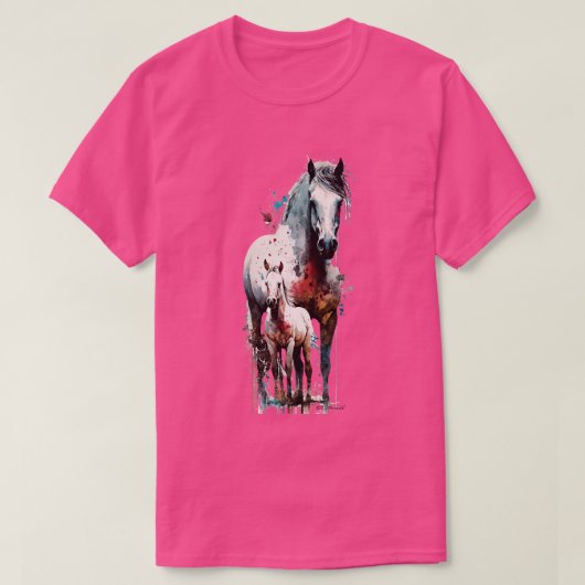 Merrie en Veulen T-shirt (Design voorkant)