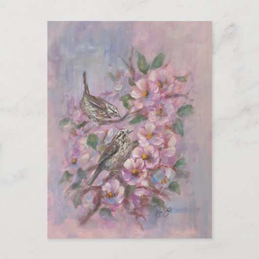 Merrie gorzenzanger briefkaart (Voorkant)