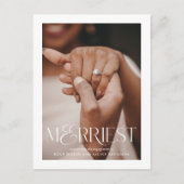 Merrie Kerst Foto Ansichtkaart Feestdagenkaart (Voorkant)