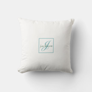 Merrie Kerst Mutsjes Groene Strik Naam Monogram Kussen
