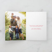 Merrie kerstboom Typografische foto kaart (Binnen)