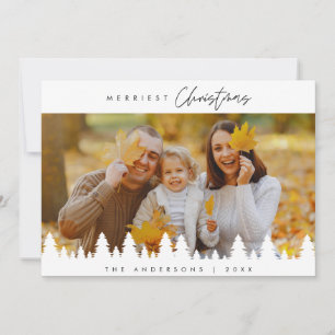 Merrie Kerstmis, Downloadbare Familie Foto Feestdagenkaart