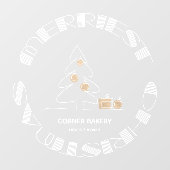 Merrie Kerstmis Raamsticker (Vel)